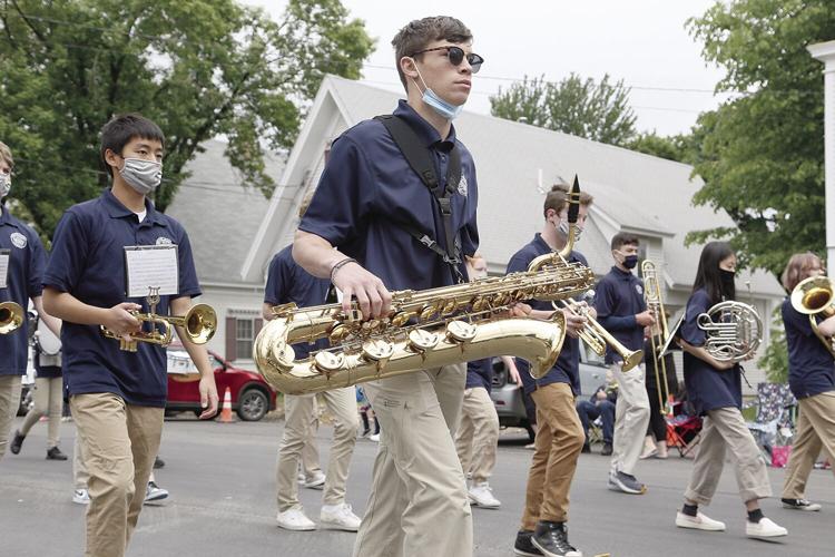 05-31-21 Fryeburg Parade marching band tight