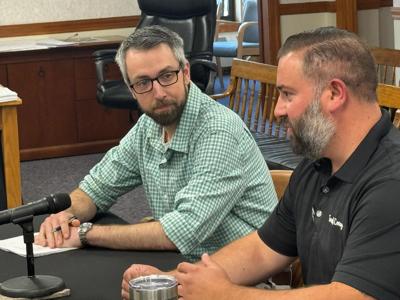Conway Selectmen Ryan O'Connor and Nick DeVito