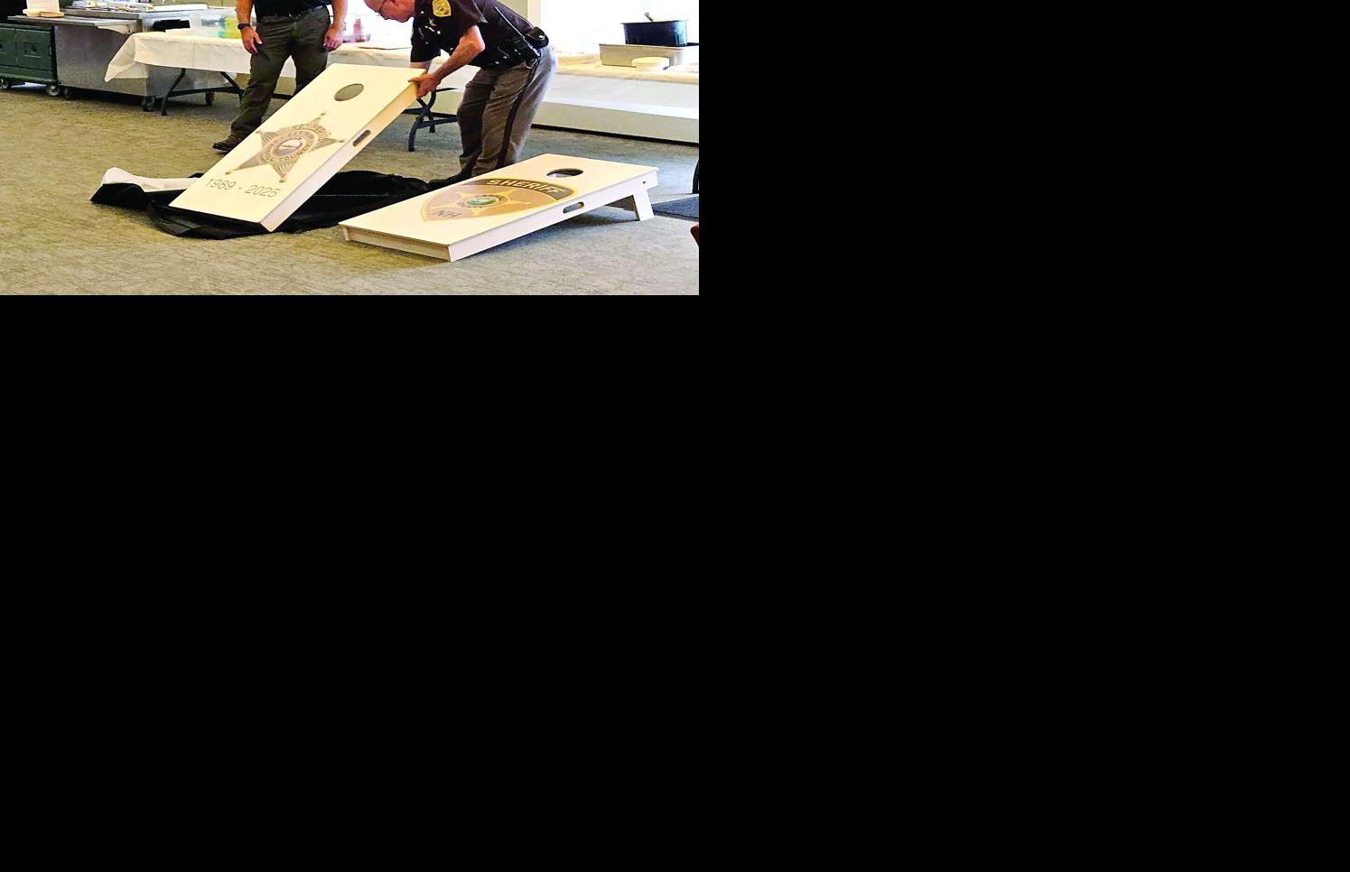 Mike Santuccio retires - corn hole boards