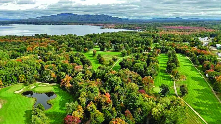 Golf Column - Indian Mound - drone shot