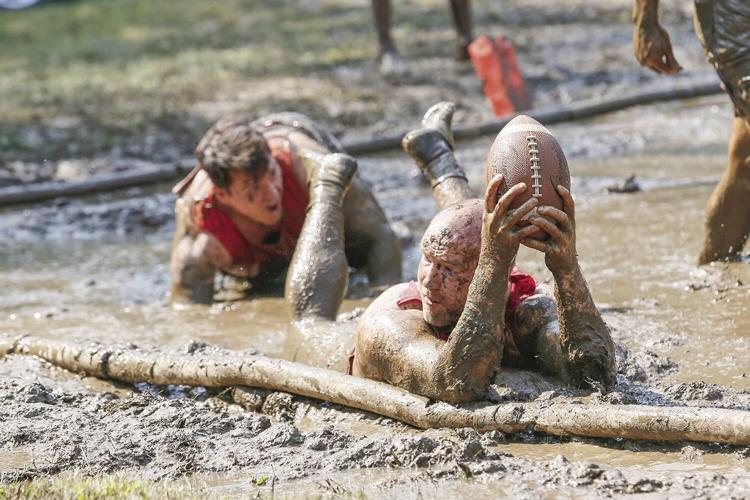 09-10-22 Mud Bowl tight down in endzone