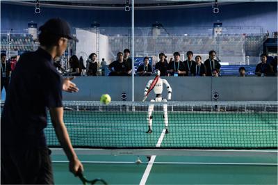 World's First Autonomous Humanoid Tennis Match: GALBOT Robots Complete 100+ Consecutive Rallies