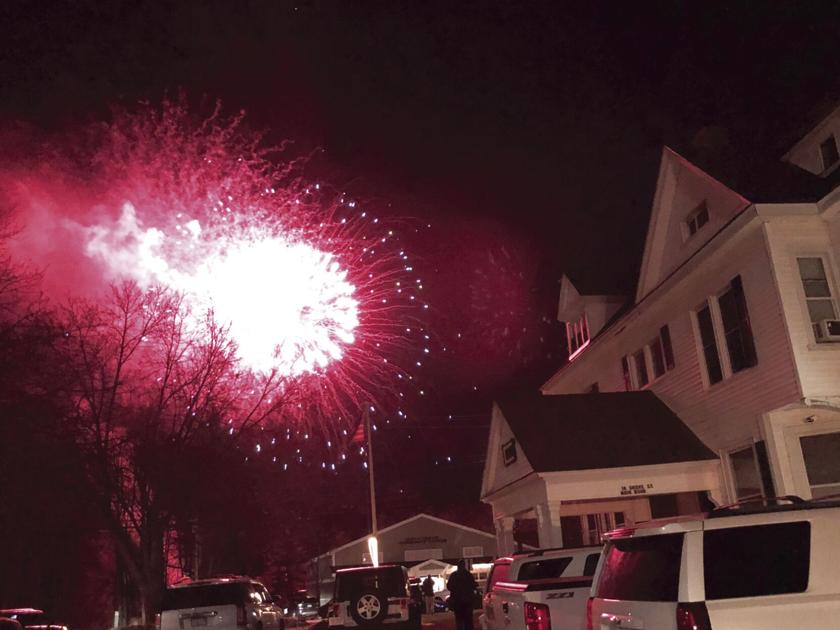 Attendance well over 100 for New Year's fireworks