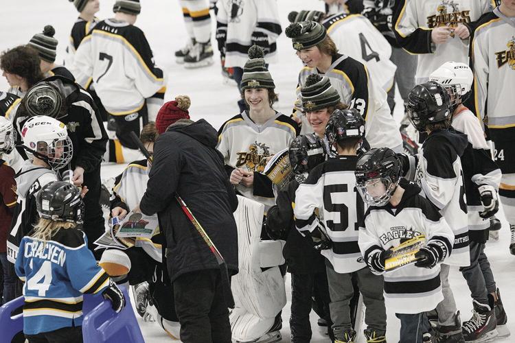 01-21-23 KHS Hockey signing crowded