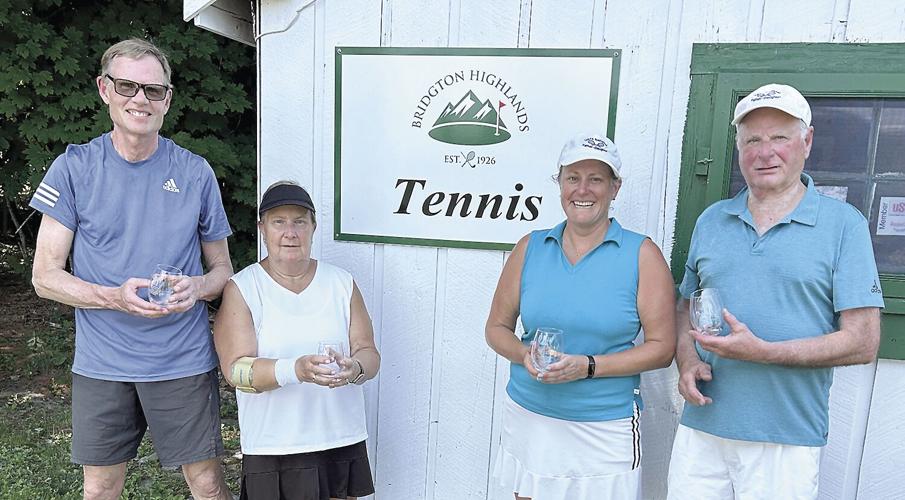 Joe Wikler tennis finalists Megan and Art Goldsmith