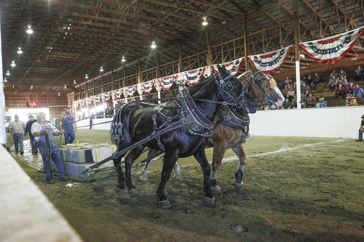 10-01-23 Fryeburg Fair horse pulling angled