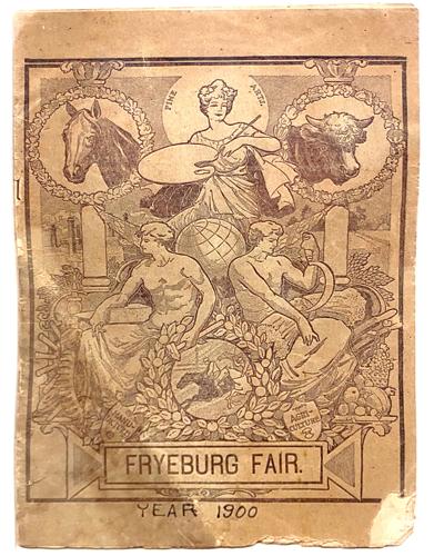 Fryeburg Fair history - Fair program 1900