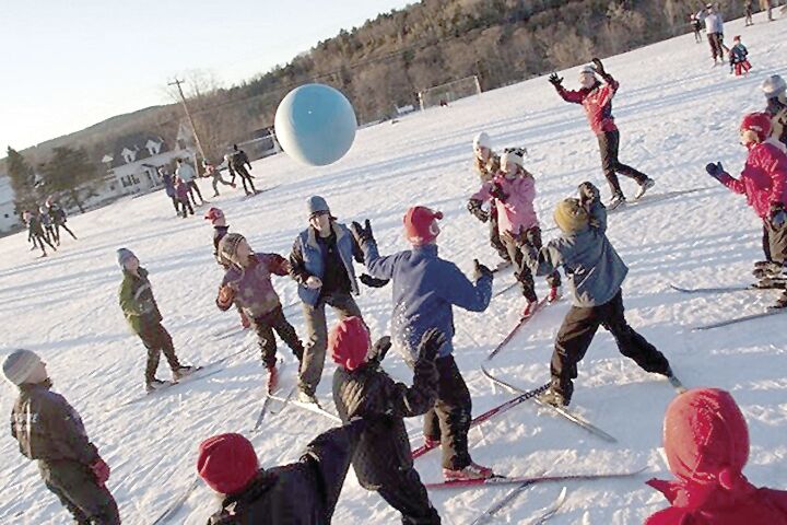 Nordic Tracks - Tossing a yoga ball around