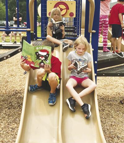 North Conway Community Center-summer campers reading