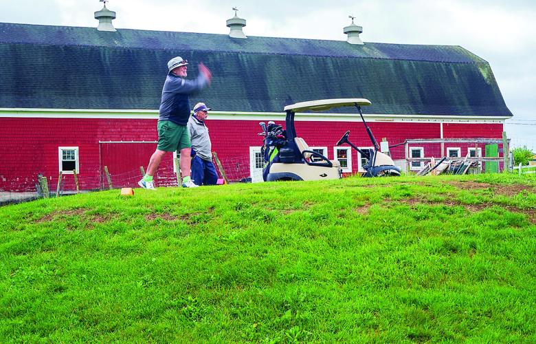 Golf Column - Mountain View - White Mountain Seniors red barn