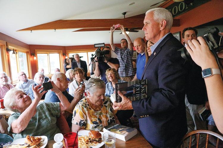 07-21-23 Pence at Deacon St signing book wide