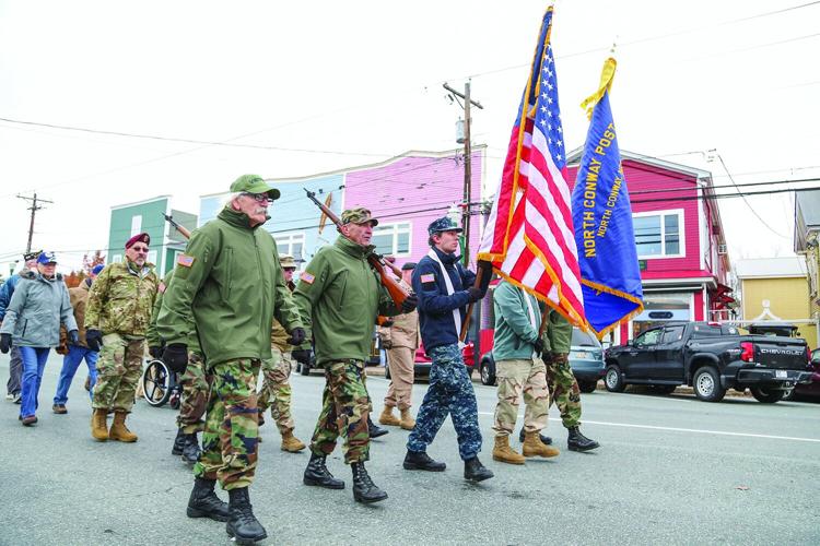 11-11-25 Veterans Day Parade vets marching low