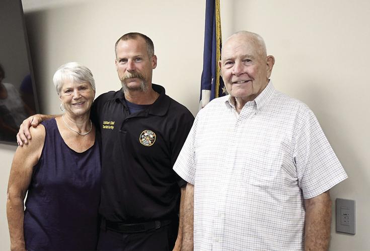 North Conway Fire Chief - Chad McCarthy with his parents