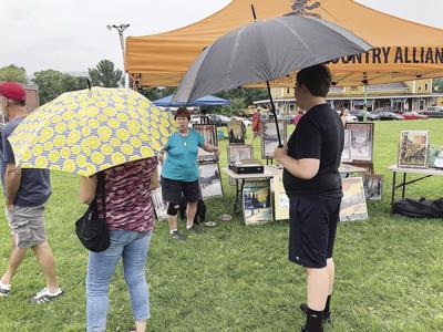 umbrellas and vintage frameworks medium