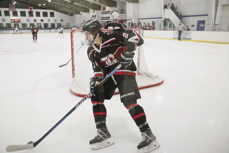 12-28-23 Peter Hall Hockey poulin-e behind net