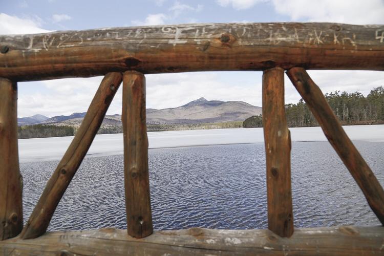 03-18-24 Chocorua Lake and Mtn through bridge