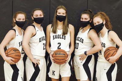 KHS girls hoop - five seniors honored