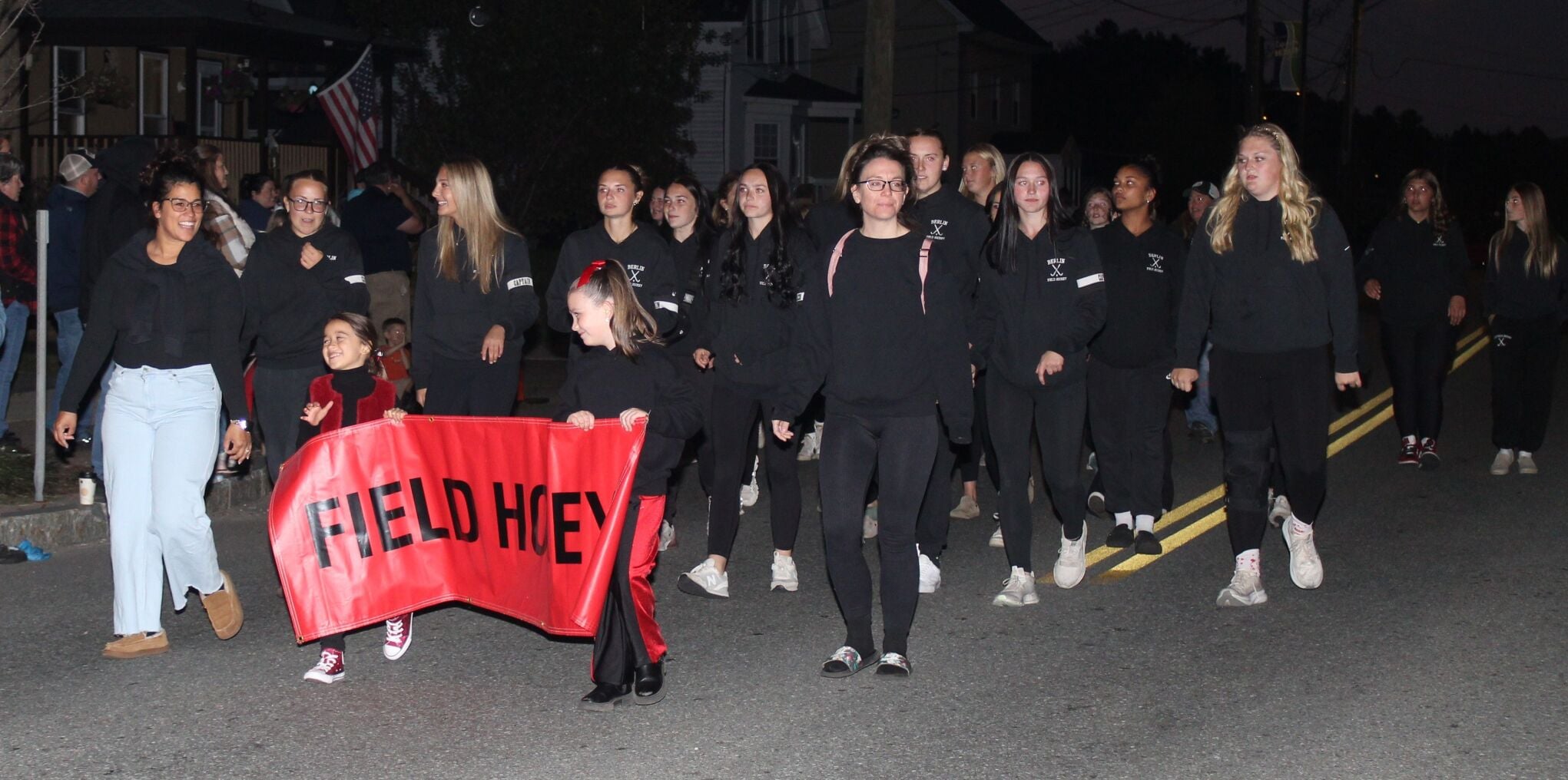 The Berlin High School field hockey team participates in the Sept. 19 homecoming parade