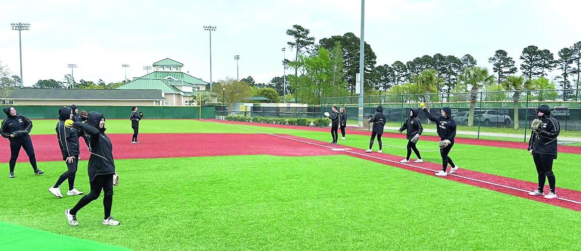 KHS Softball - preseason - warm ups 2