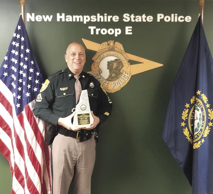Retiring N.H. state trooper saluted in Tamworh | Local News | conwaydailysun.com