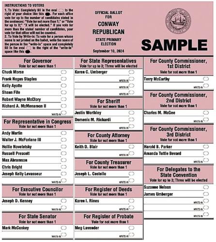 GOP Ballot