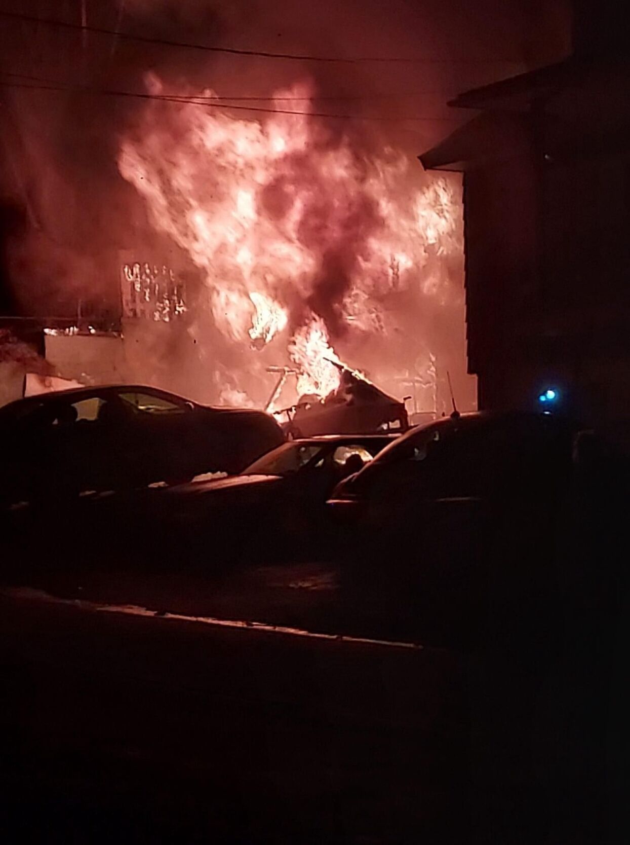 Fire heavily damages garage