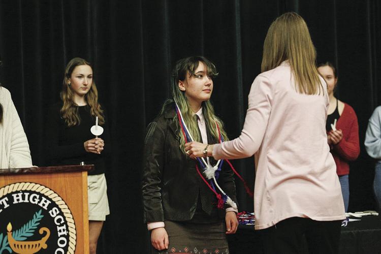 03-21-23 KHS Honor Inductions french seniors lawson