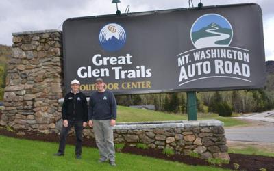 Tobey Reichert assistant general manager of the Mt. Washington Auto Road  with Howie Wemyss