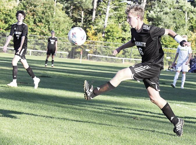 KHS Boys Soccer - Owen Zipf crossing the ball
