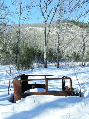 Nordic Tracks - Jackson’s western side - rusty old topless car
