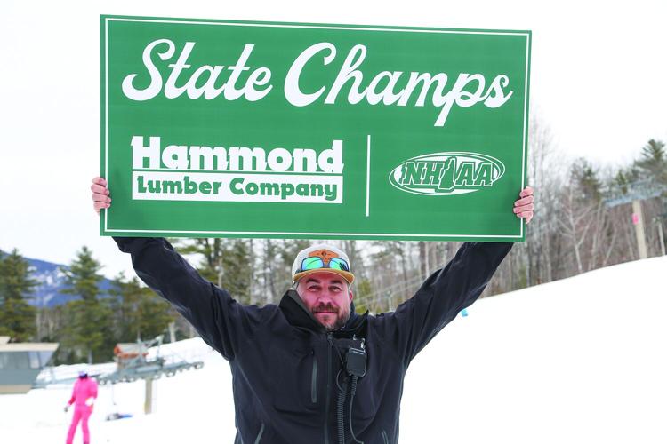 02-10-26 KHS Girls Alpine State Meet hamlin with sign