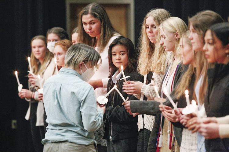 03-10-22 KHS Honor Societies spanish lighting line