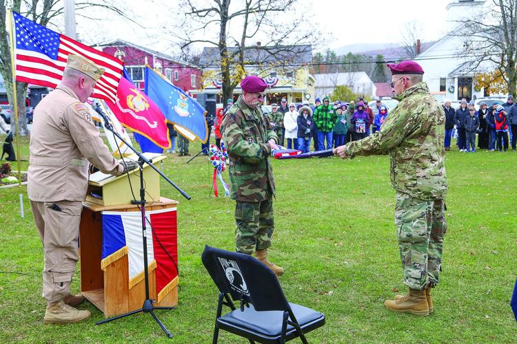 11-11-25 Veterans Day Ceremony folding flag wider