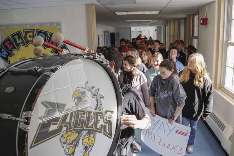 10-28-22 Drumline for Dowe hallway best