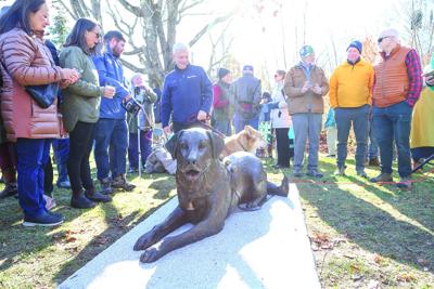 11-15-25 Chinook Statue gathered around best