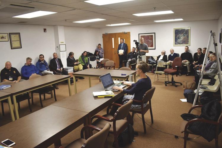 Crowd at Nov. 13 county commissioners meeting