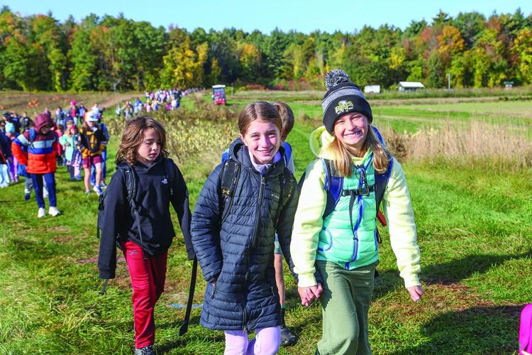 10-07-26 Conway El Walk to School smiles field
