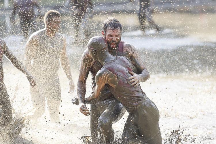 09-16-23 Mud Bowl celebrating after td 2