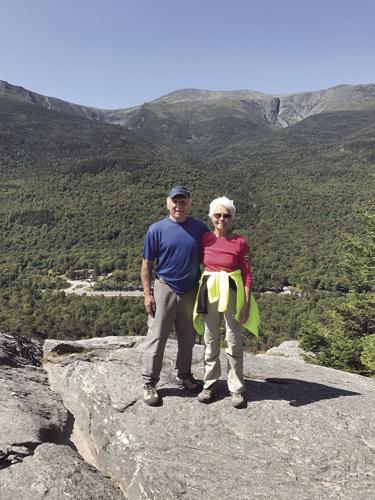 Bob and Sharon Seaman hiking