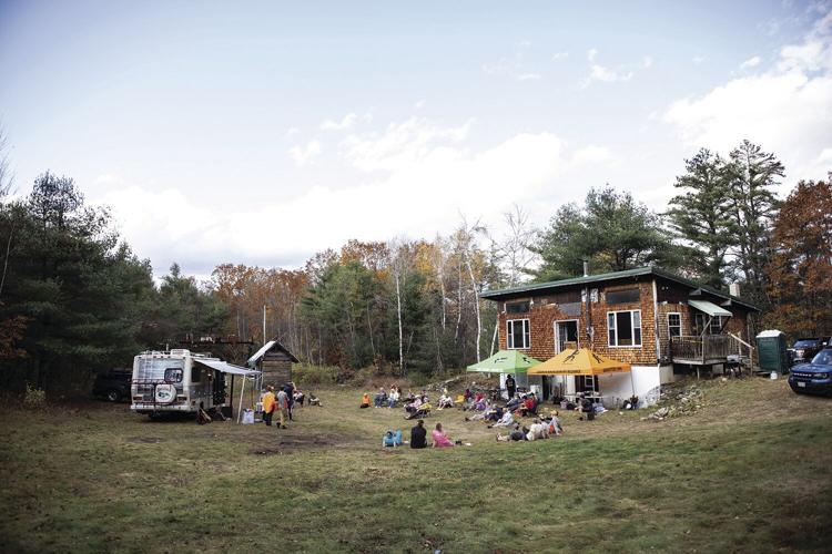 gathering by burnt meadow lodge