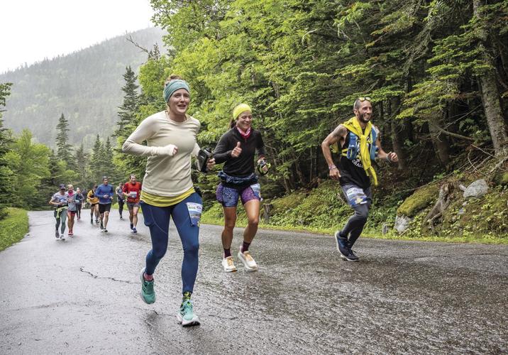 Mount Washington Road Race - pack of runners