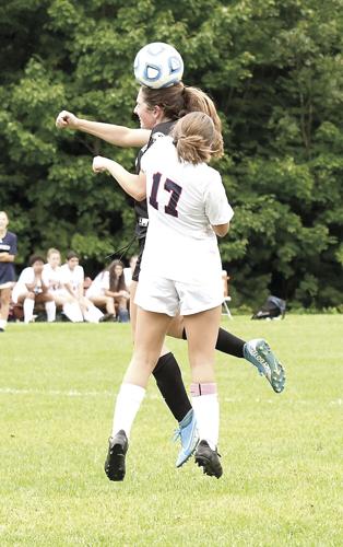 KHS girls soccer beats Plymouth - Ashley Garside header