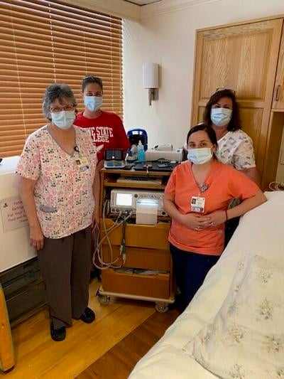Staff at Valley Birthplace at AVH receive Novii Labor/Birthing Technology Training