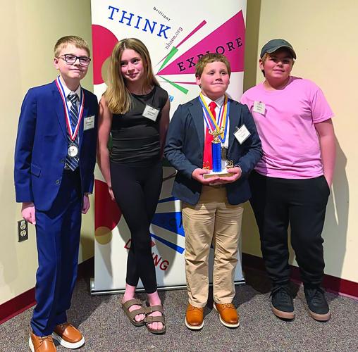 NH STEM Expo - Four students