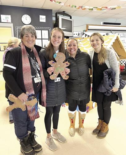 Pine Tree Gingerbread men - Ivy Zipf with her 12-year-old gingerbread man