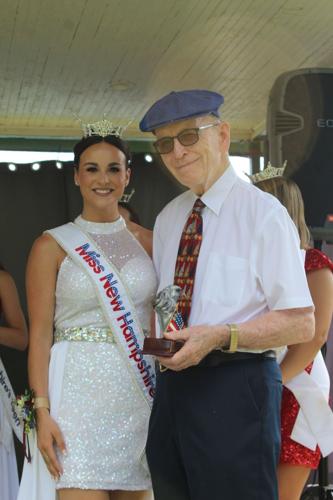 Miss New Hampshire Lauren Plank and Fourth of July event Grand Marshal Lee Carroll