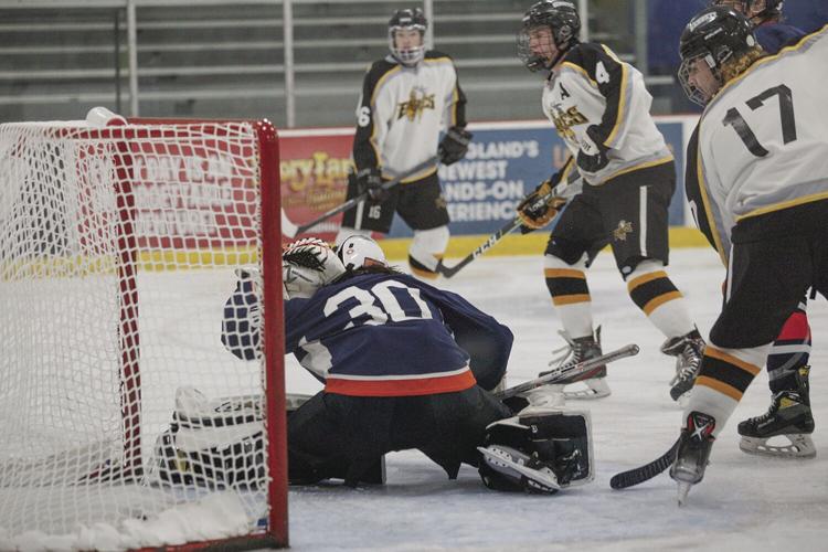 02-21-22 KHS Hockey seavey goal