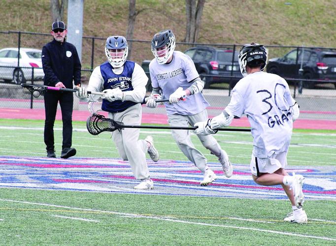 KHS Boys Lacrosse - Playing for a Purpose Jamboree - on defense