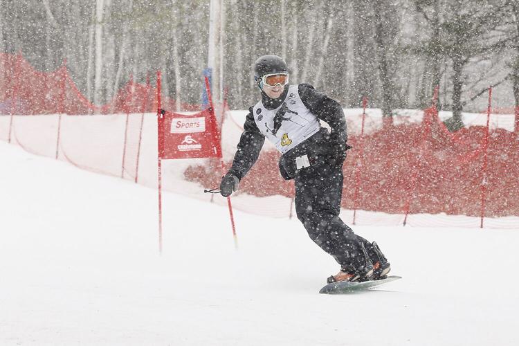 03-16-24 HS Cup snowy snowboard