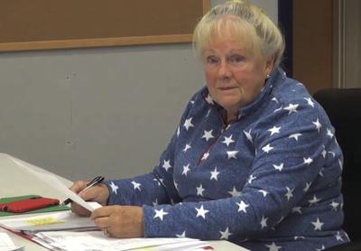 Ossipee selectman Sam Martin reads letter